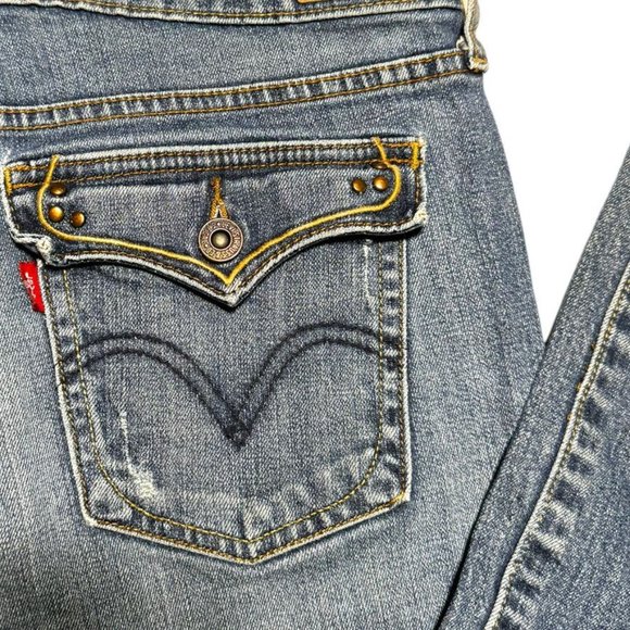 Levi's 515 Bootcut Jeans Size 12 Blue - Picture 8 of 14